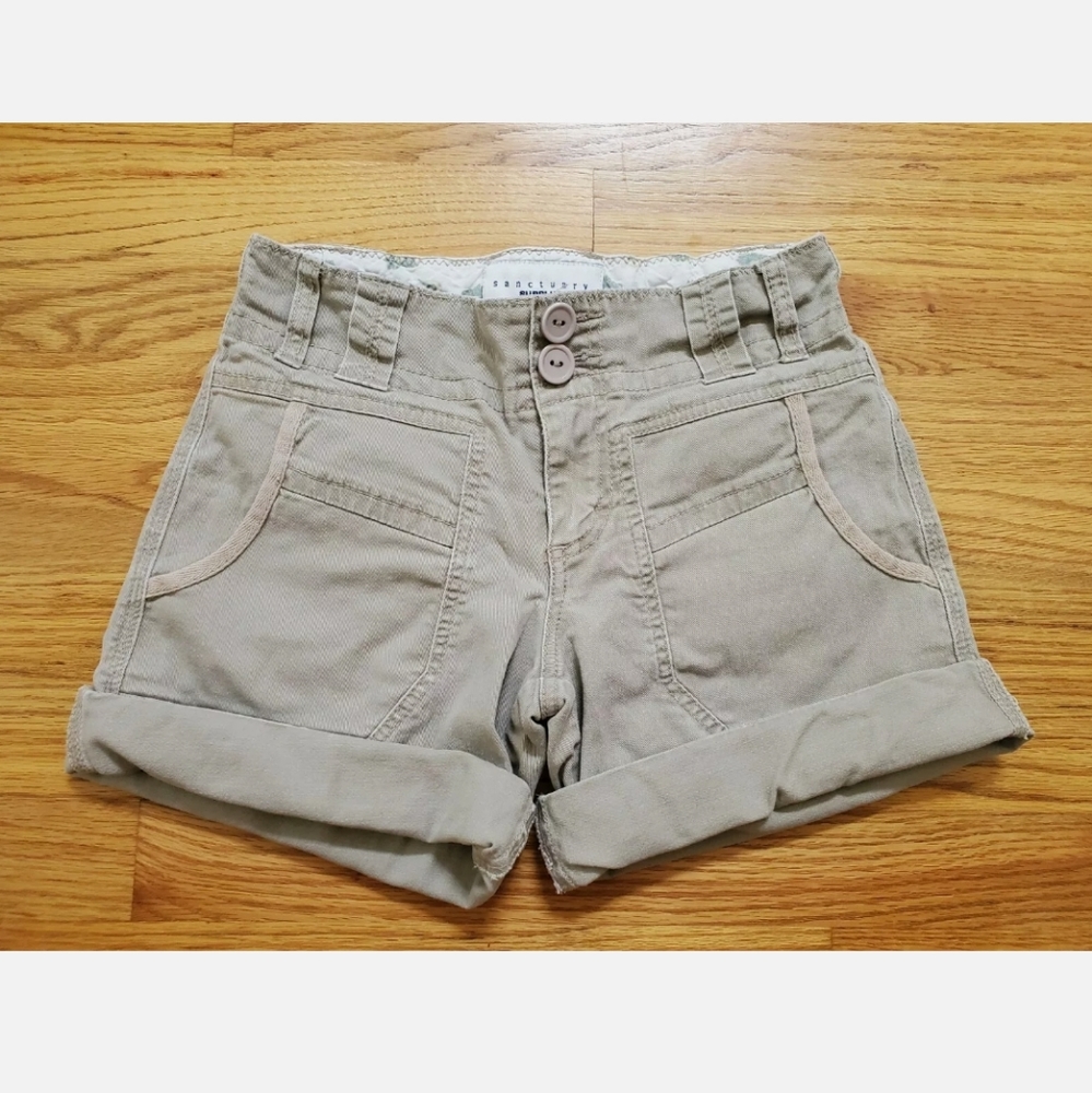 Sanctuary Surplus Womens Cuffed Shorts